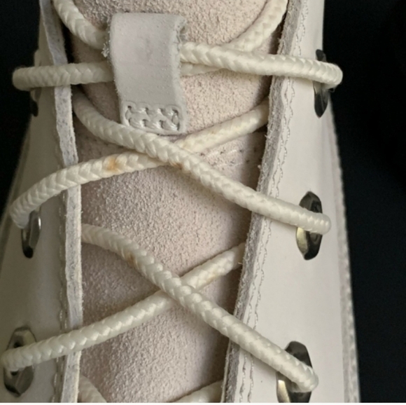 Timberland Sky Platform Chunky Boots Lace Up White 9.5 Round Toe Women - Picture 13 of 16